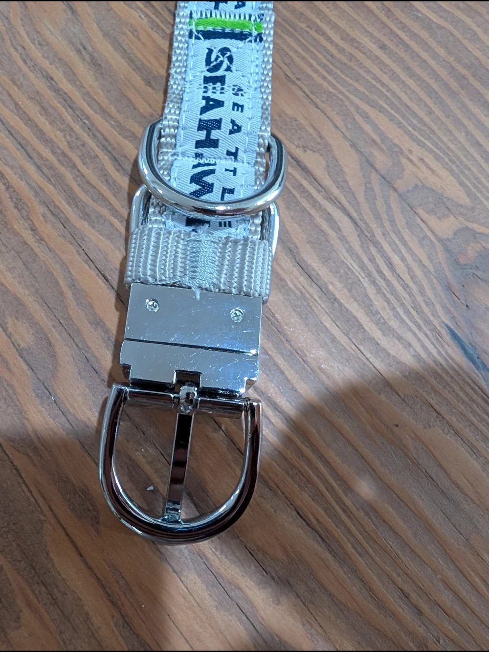 25in Long Seattle Seahawks Navy & White Logo Belt
